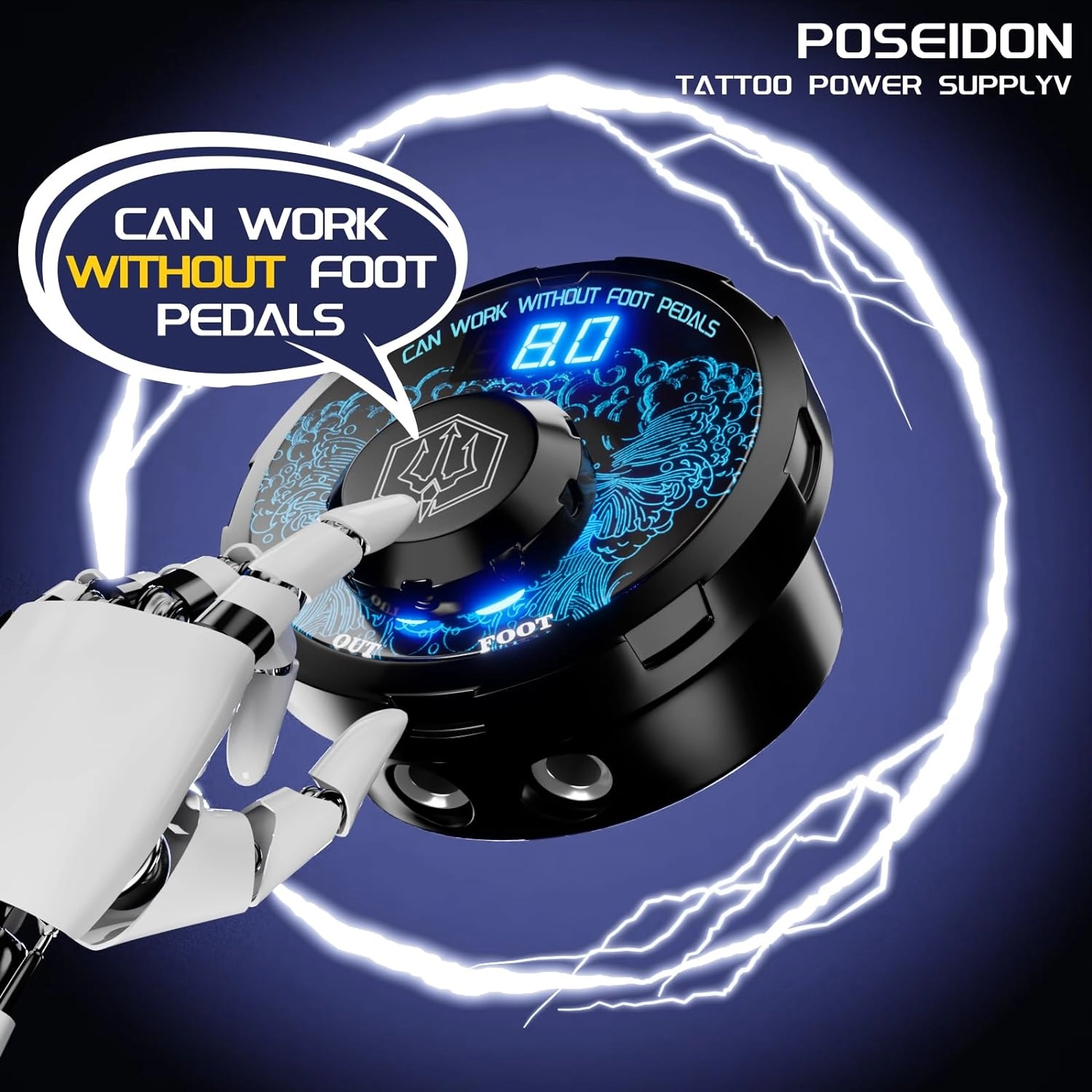 Poseidon Tattoo Power Supplyv